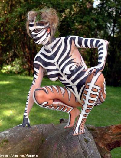 cool la zébre sexy nue